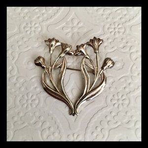 Antique silver brooch